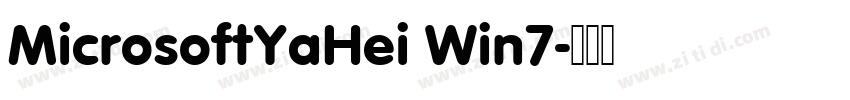 MicrosoftYaHei Win7字体转换